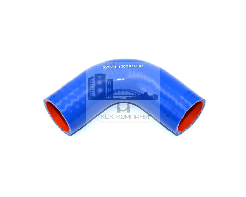 52974-1303010-01 Патрубок силиконовый радиатора для автобусов НЕФАЗ Ф 48 мм L 115х115 мм