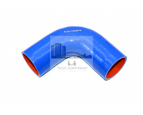 4310-1303010 Патрубок силиконовый КАМАЗ Ф 60 мм L 130х130 мм, 90 град.