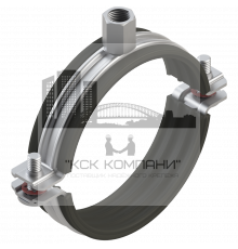 PI-SD Хомут трубный Termoclip с виброгасителем и гайкой для стандартных нагрузок оц. сталь, M8/M10 15-19 мм (3/8")