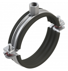 PI-SD Хомут трубный Termoclip с виброгасителем и гайкой для стандартных нагрузок оц. сталь, M8/M10 15-19 мм (3/8")