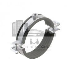 PI-ХНD Хомут трубный Termoclip с виброгасителем и гайкой для сверхвысоких нагрузок оц. сталь, M12 48-53 мм (1 1/2")