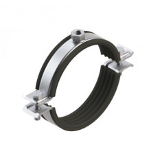 PI-ХНD Хомут трубный Termoclip с виброгасителем и гайкой для сверхвысоких нагрузок оц. сталь, M12 48-53 мм (1 1/2")