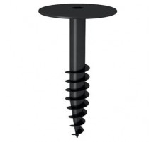 R 19 Тарельчатый анкер TERMOCLIP винтовой полимерный для гидро и теплоизоляции кровли, 19/50x150 мм