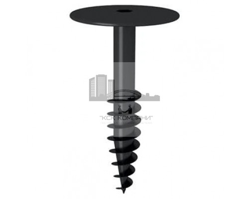 R 19 Тарельчатый анкер TERMOCLIP винтовой полимерный для гидро и теплоизоляции кровли, 19/50x150 мм