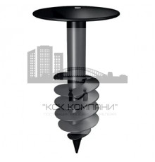 R 28 Тарельчатый анкер TERMOCLIP винтовой полимерный для гидро и теплоизоляции кровли, 28/50x70 мм