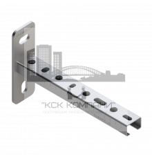 TCA 18 Консоль Termoclip для легких нагрузок оц. сталь, 28x18x1x200 мм