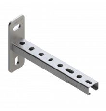 TCA 18 Консоль Termoclip для легких нагрузок оц. сталь, 28x18x1x200 мм