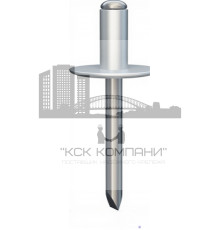 А2/А2 Заклепка вытяжная нержавеющая TERMOCLIP со стандартным бортиком, 3x8 мм
