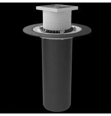 ВФ-ТД2 160х450 Кровельная воронка с обжимным фланцем Termoclip с трапом и дренажным фланцем типа Д2