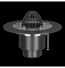 ВФО Кровельная воронка Termoclip обогреваемая с обжимным фланцем пластик, 90x450 мм