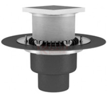 ВФО-ТД2 90х450 Кровельная воронка обогреваемая Termoclip c обжимным фланцем