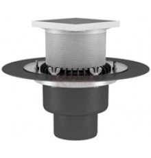 ВФО-ТД2 90х450 Кровельная воронка обогреваемая Termoclip c обжимным фланцем