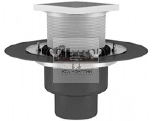 ВФО-ТД2 90х450 Кровельная воронка обогреваемая Termoclip c обжимным фланцем