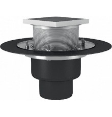 ВФО-ТО 160х450 Кровельная воронка обогреваемая с обжимным фланцем Termoclip с трапом и опорным кольцом