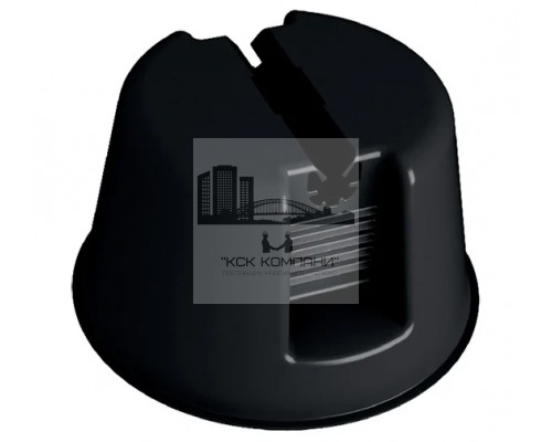 Держатель провода-молниеотвода Termoclip серый пластик, 8x130x75 мм