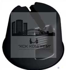 Держатель провода-молниеотвода Termoclip черный пластик, 8x130x75 мм