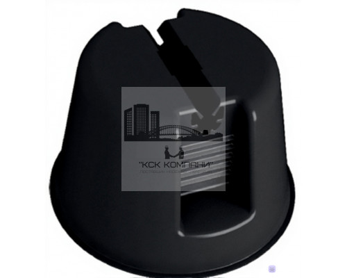 Держатель провода-молниеотвода Termoclip черный пластик, 8x130x75 мм