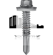 Кровельный саморез Termoclip CDS 5 G16 с увеличенным сверлом и EPDM-шайбой по металлу, 5.5x32