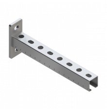 TCA 40 Консоль Termoclip для средних нагрузок оц. сталь, 38x40x2x200 мм