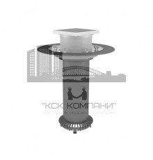 НЭ-Д1-ТД2 125х340 Надставной элемент Termoclip с трапом и фланцами Д1 и Д2