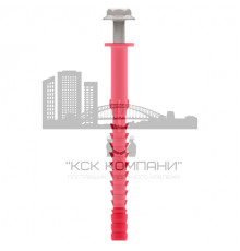 Стена W1 GEO Дюбель фасадный Termoclip с двухзонной распорной частью оц. сталь, 10x100 мм