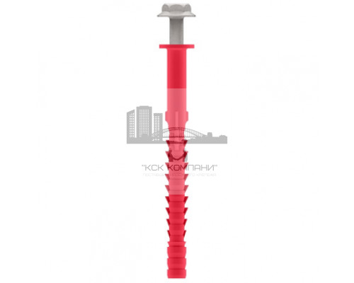 Стена W1 GEO Дюбель фасадный Termoclip с двухзонной распорной частью оц. сталь, 10x100 мм