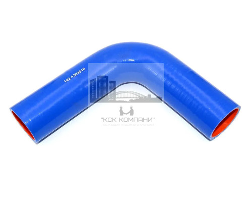 142-1303010 Патрубок силиконовый радиатора верхний для Спец Техники МТЗ 1221 Ф 54 мм, L 190х215 мм, 90 град.