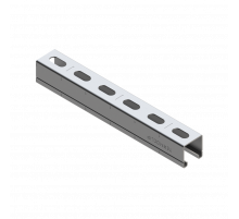 TSC 41 Zn140 Профиль монтажный Termoclip двойной для высоких нагрузок гоц. сталь 10 мкм, 41x41x2x6000 мм