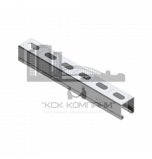 TSC 41 Zn140 Профиль монтажный Termoclip двойной для высоких нагрузок гоц. сталь 10 мкм, 41x41x2x6000 мм