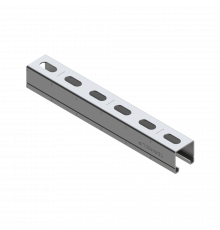 TSC 41 Zn140 Профиль монтажный Termoclip двойной для высоких нагрузок гоц. сталь 10 мкм, 41x41x2x6000 мм