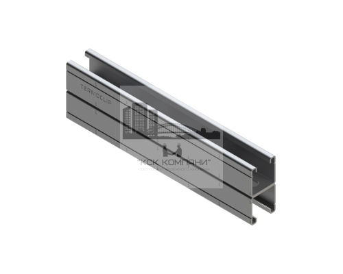 TSC 41D Zn140 Профиль монтажный Termoclip двойной для высоких нагрузок гоц. сталь 10 мкм, 41x82x2x3000 мм  купить в Москве
