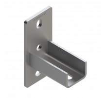 TSF L 28 5F2 Фланец седельный Termoclip продольный оц. сталь, 37x20x70x3 мм
