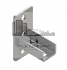 TSF L 28 5F2 Фланец седельный Termoclip продольный оц. сталь, 37x20x70x3 мм