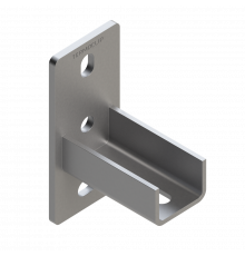 TSF L 28 5F2 Фланец седельный Termoclip продольный оц. сталь, 37x20x70x3 мм