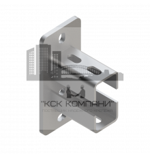 TSF 41- 41D 8F4 Фланец седельный Termoclip двойной оц. сталь, 84x43x4x90 мм