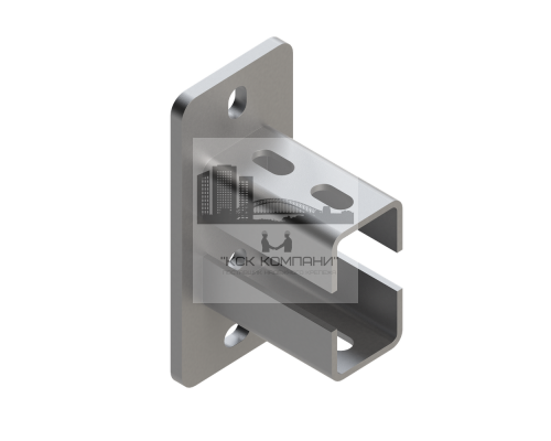 TSF 41-41D 8F4 HDG Фланец седельный Termoclip двойной гоц. сталь, 84x43x4x90 мм  купить в Москве