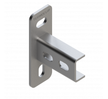 TSF T 28 4F2 Фланец седельный Termoclip поперечный оц. сталь, 37x20x3x70 мм