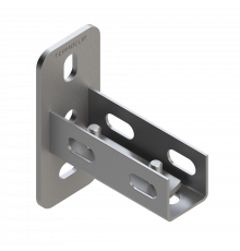 TSF U 28 4F6 Фланец седельный Termoclip универсальный оц. сталь, 35x30x2x95 мм