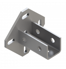 TSF U 38-41 6F6 HDG Фланец седельный Termoclip универсальный гоц. сталь, 42x44.5x4x96 мм