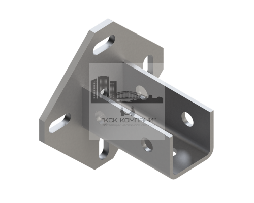 TSF U 38-41 6F6 HDG Фланец седельный Termoclip универсальный гоц. сталь, 42x44.5x4x96 мм  купить в Москве