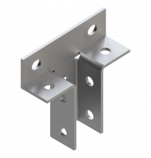 38-41 4F10 Соединитель угловой Termoclip Т-образный оц. сталь, 44x99x142x4 мм