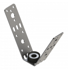 V 2F Кронштейн V-образный Termoclip c виброгасителем оц. сталь/каучук, M8/M10 30x107x32x2 мм