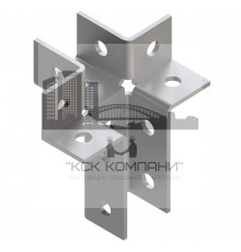 38-41 4F13 HZn Соединитель универсальный Termoclip для профилей гоц. сталь, 40x95x142x4 мм