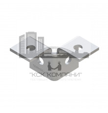 38-41 4F4 Уголок двусторонний Termoclip для профиля, 34x48x38x4 мм