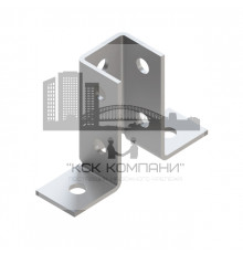 38-41 4F8 HZn Соединитель фланцевый 3D Termoclip гоц. сталь, 42x142x4 мм