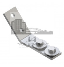 45° 38-41 6F4 Уголок быстрого монтажа Termoclip в сборе, M10 33x100x6 мм