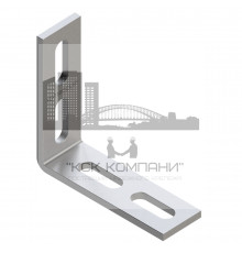 90 28 4F4 Уголок Termoclip соединительный оц. сталь, 28x80x75x4 мм