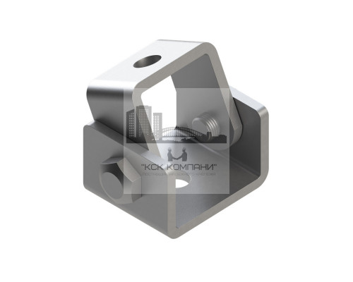 5F2 HDG Скоба шарнирная Termoclip для вертикального монтажа гоц. сталь, M12x16 50x62x5 мм  купить в Москве