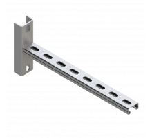 TCA U 21 HDG Консоль Termoclip с седельной опорой гоц. сталь, 41x21x2x300 мм