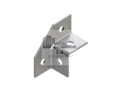 90 ̊ 38-41 4F4 2x2 Угол универсальный Termoclip оцинкованный, 40x44x4 мм  купить в Москве